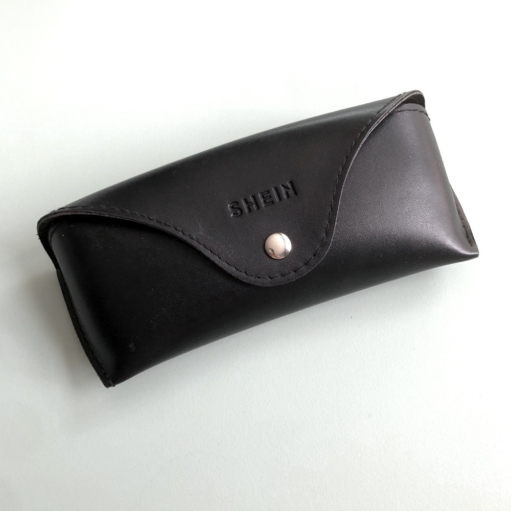 Sleek Black Eyeglasses Case by Shein
